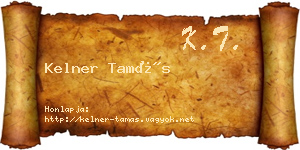 Kelner Tamás névjegykártya
